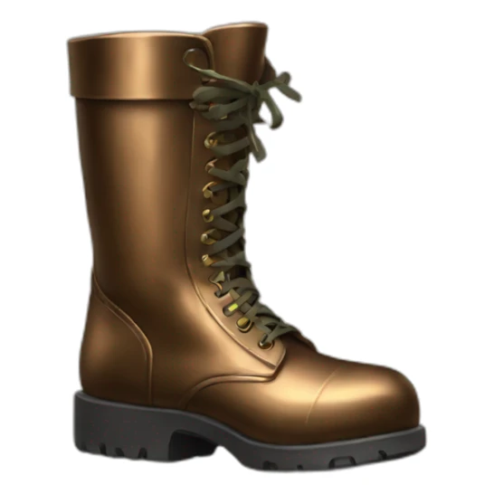 bronze army boot sticker