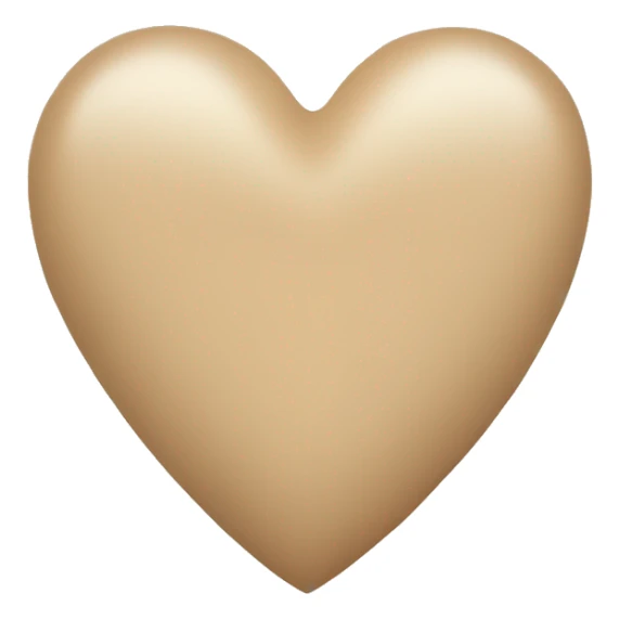 Beige heart sticker