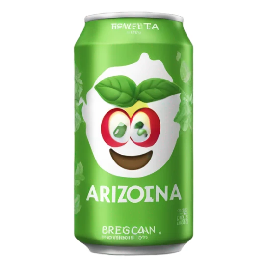 Arizona beverage green tea big can sticker