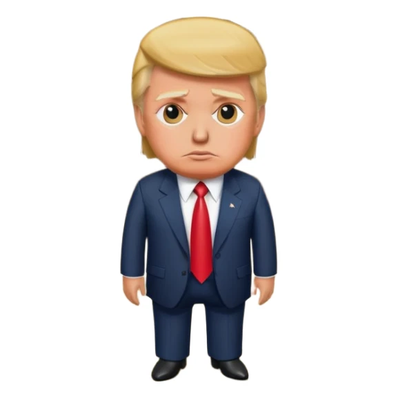 Donald Trump in a ditch sticker