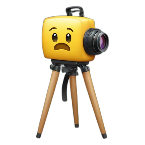 the back side of the camera is on legs sticker