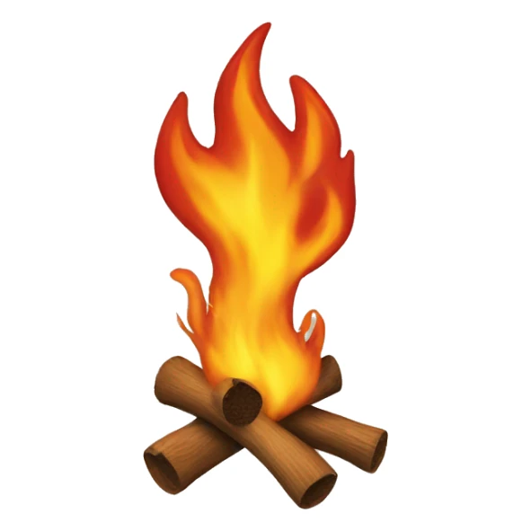 Hyped Fire emoji sticker