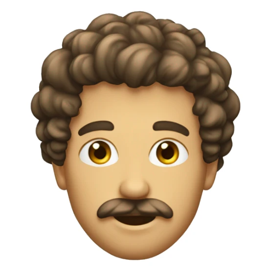 Homme cheveux bouclés qui tient une clé à molette sticker