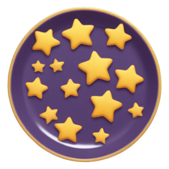 Plate with small stars ✨  sticker