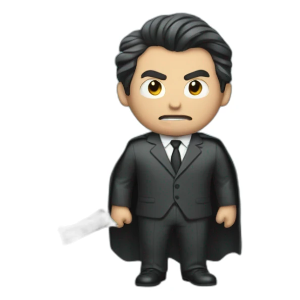 bruce Wayne with a rain of dollar bill sticker