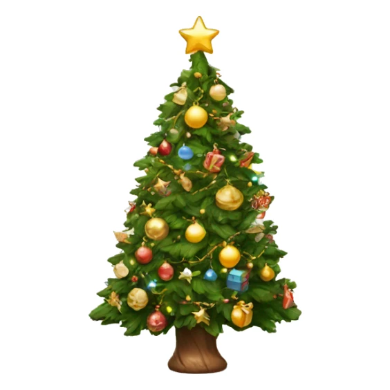 Christmqs tree whit expensive and a lot of decor  sticker