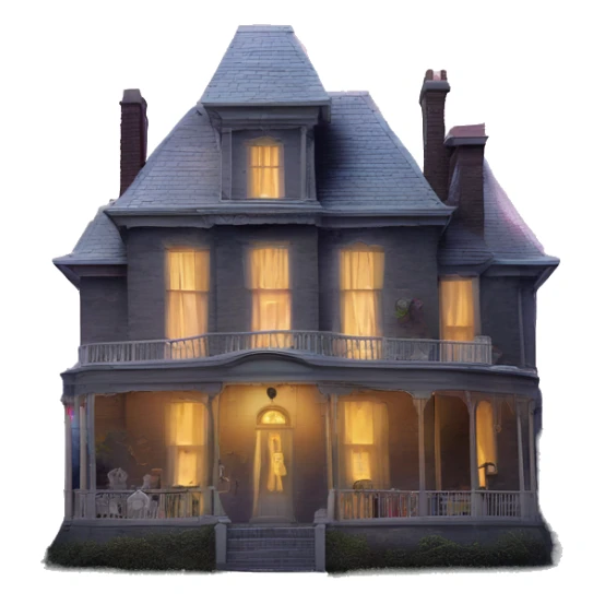 Barbie’s very old run-down dusty frightening dangerous ghost-ridden haunted dream mansion nightmare scenario full harvest moon  sticker