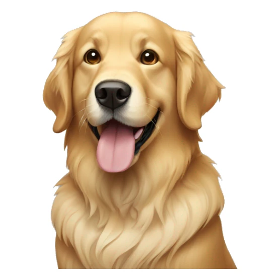 Blind Golden retriever sticker