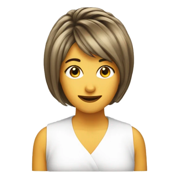 the Rachel haircut season 4, golden brown,  sticker