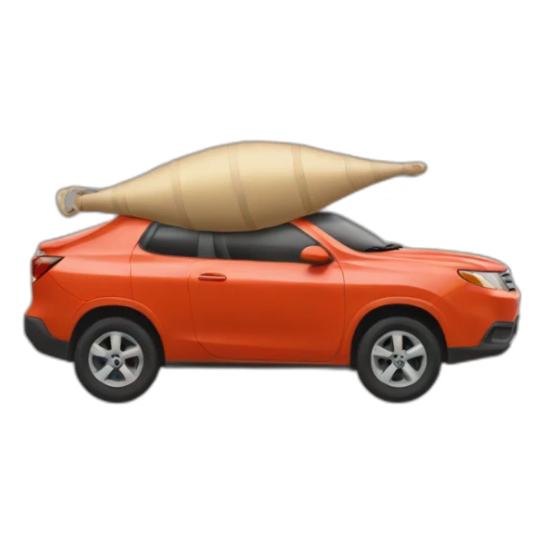 Un voiture sautant d'un tremplin sticker