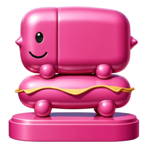  SPAM meat jeff koons style parisian sculpture arty landscape  sticker