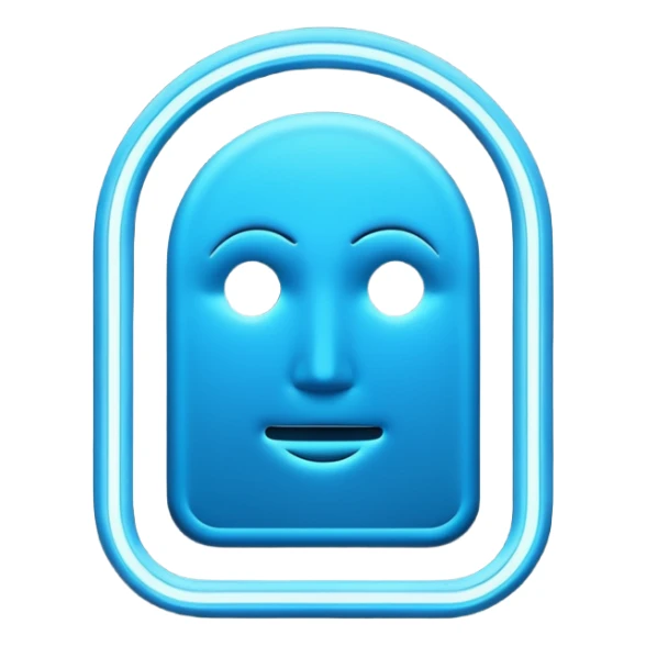 RFID signal sensor iphone style emoji no face...  sticker