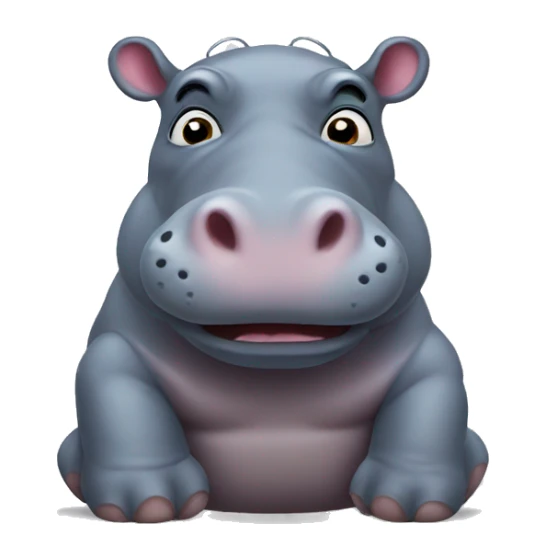 Hippo sticker