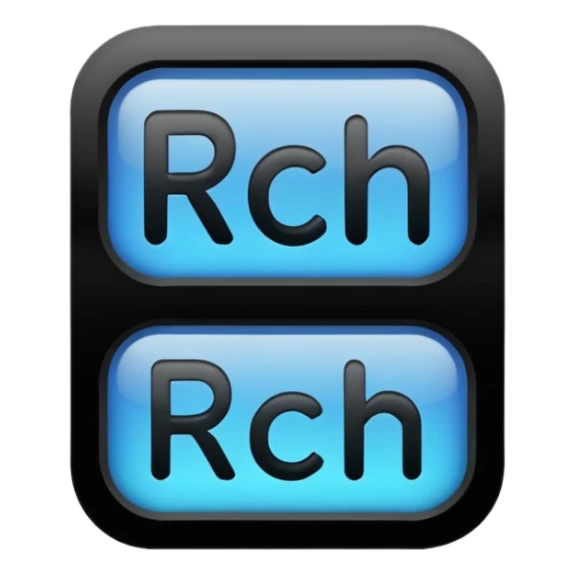 the word "RCH" on a sign with no other letters, words, or numbers sticker