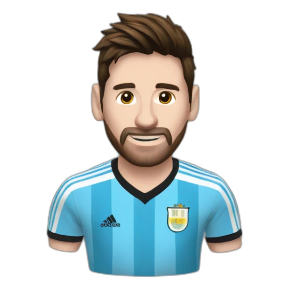 Messi un mate remera de argentina sticker