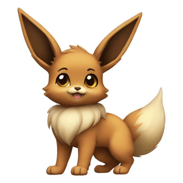 Chibi Eevee full body sticker
