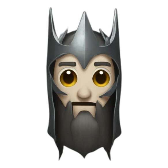 man in witch king's of angmar mask sticker