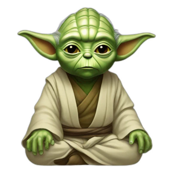 Yoda Cosmic méditation  sticker