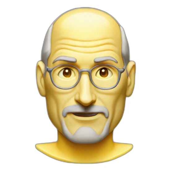 Steve Jobs made of butter sticker