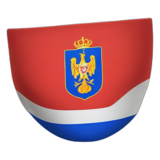 Bandera Serbia y montenegro sticker