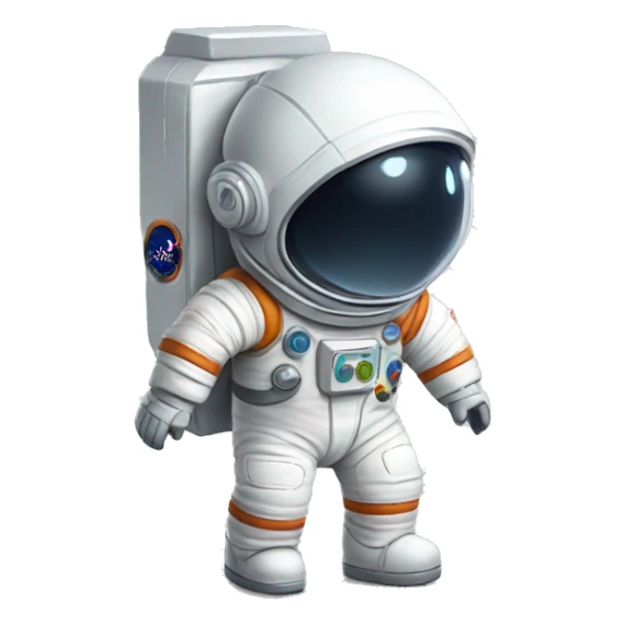 a little cartoony astronaut called astro sticker