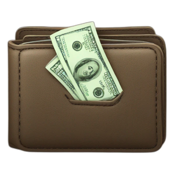 wallet full of money sticker