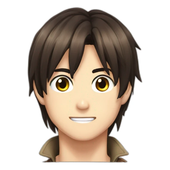 eren yeager long hair sticker