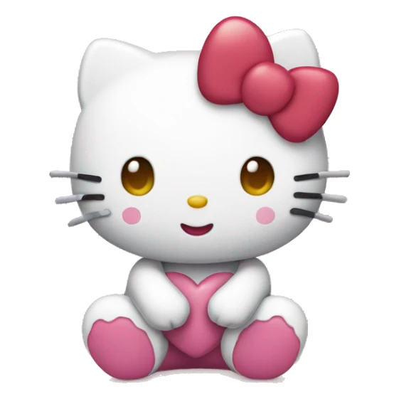 Hello Kitty With Heart sticker