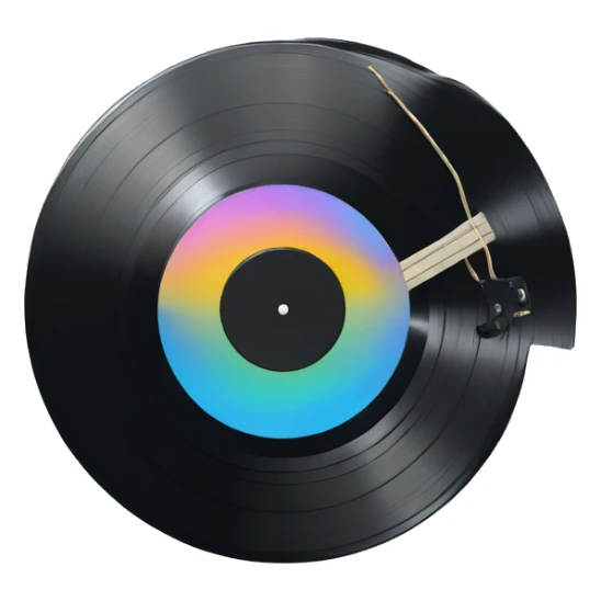 vinyl record sticker