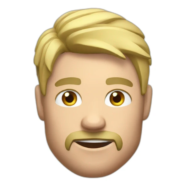 Muscular white rugbyman sticker