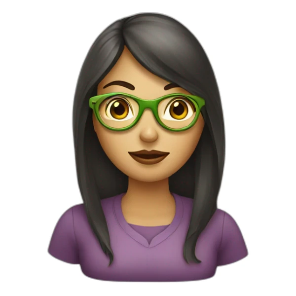 avocado-woman-femenist-in-eyeglasses sticker