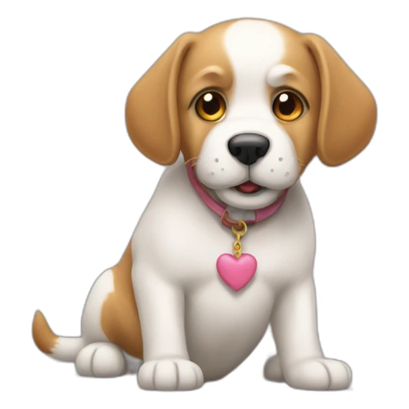 Un chien qui se bat contre un chat sticker