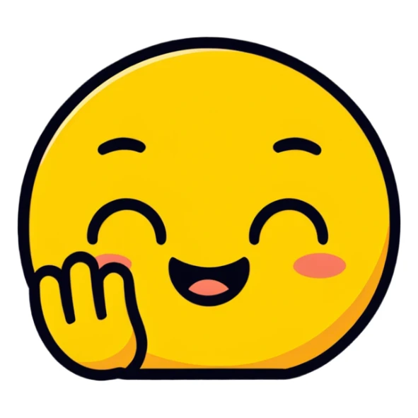 Yellow emoji looking down and sad with hand on forgead sticker