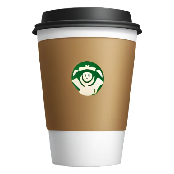 One coffee shop with one starbucks logo sticker