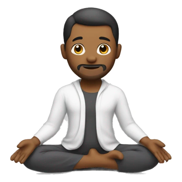 man in yoga clothig doing the dog pse sticker