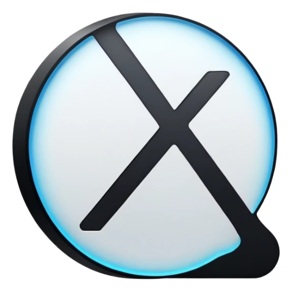 Just the letters X1X, no faces or characters, simple typography sticker