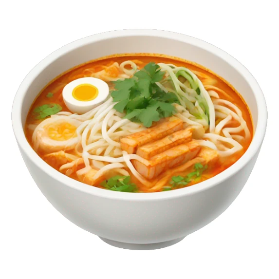 a bowl of laksa sticker