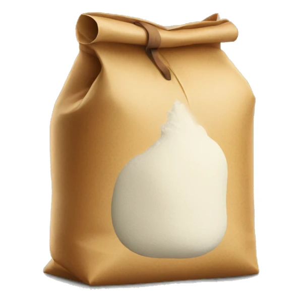 a bag of flour smokes a cigar sticker