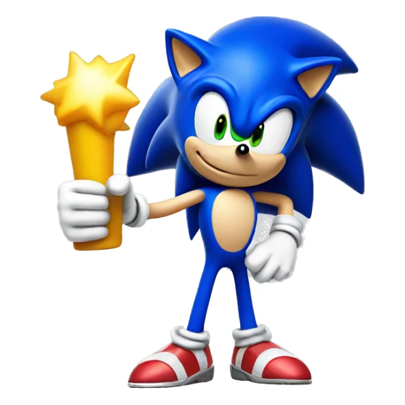 Sonic the Hedgehog thumbs up sticker