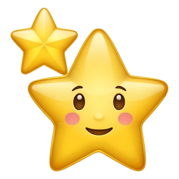 star emoji icon with no fce png sticker