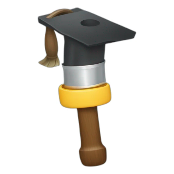 Judge holds hammer wears snorkel fins sticker