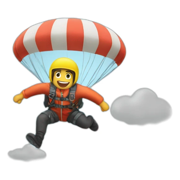 jump out of a plane by parachute sticker