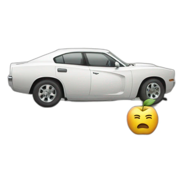 Un charger sur une pomme sticker