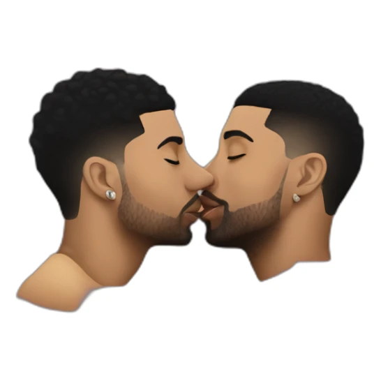 drake kissing 21 savage sticker