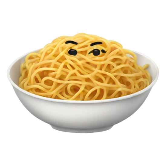 Bowl of spaghetti sticker