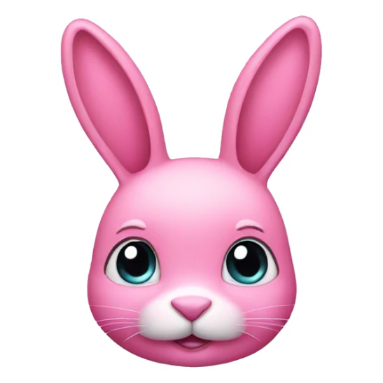 pink bunny sticker