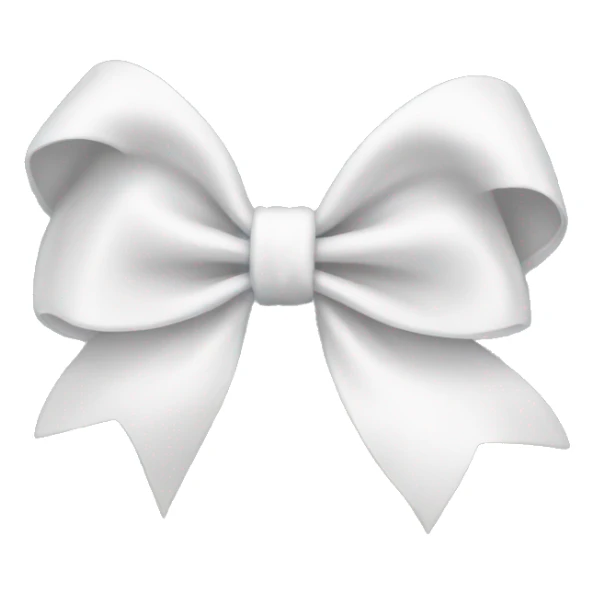 white bow sticker
