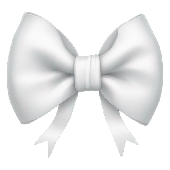 white bow sticker