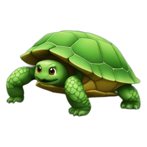 Tortue sur un montagne sticker