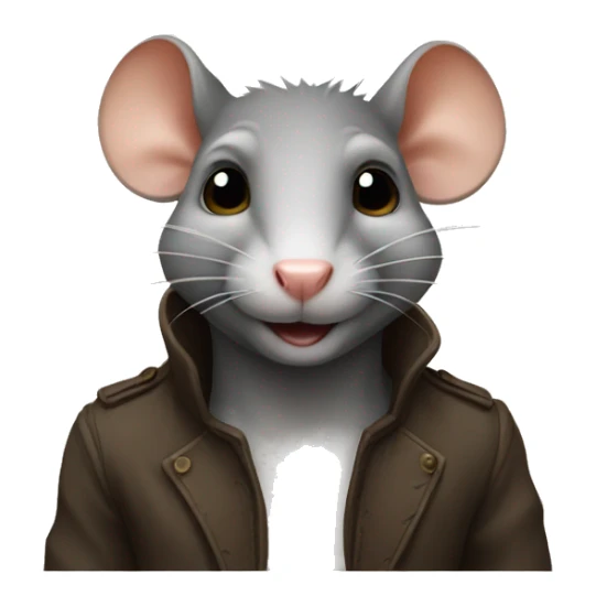 A handsome rat sticker